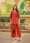 Livonia By Wooglee Viscose Weaving Western Co Ord Set Wholesale Online